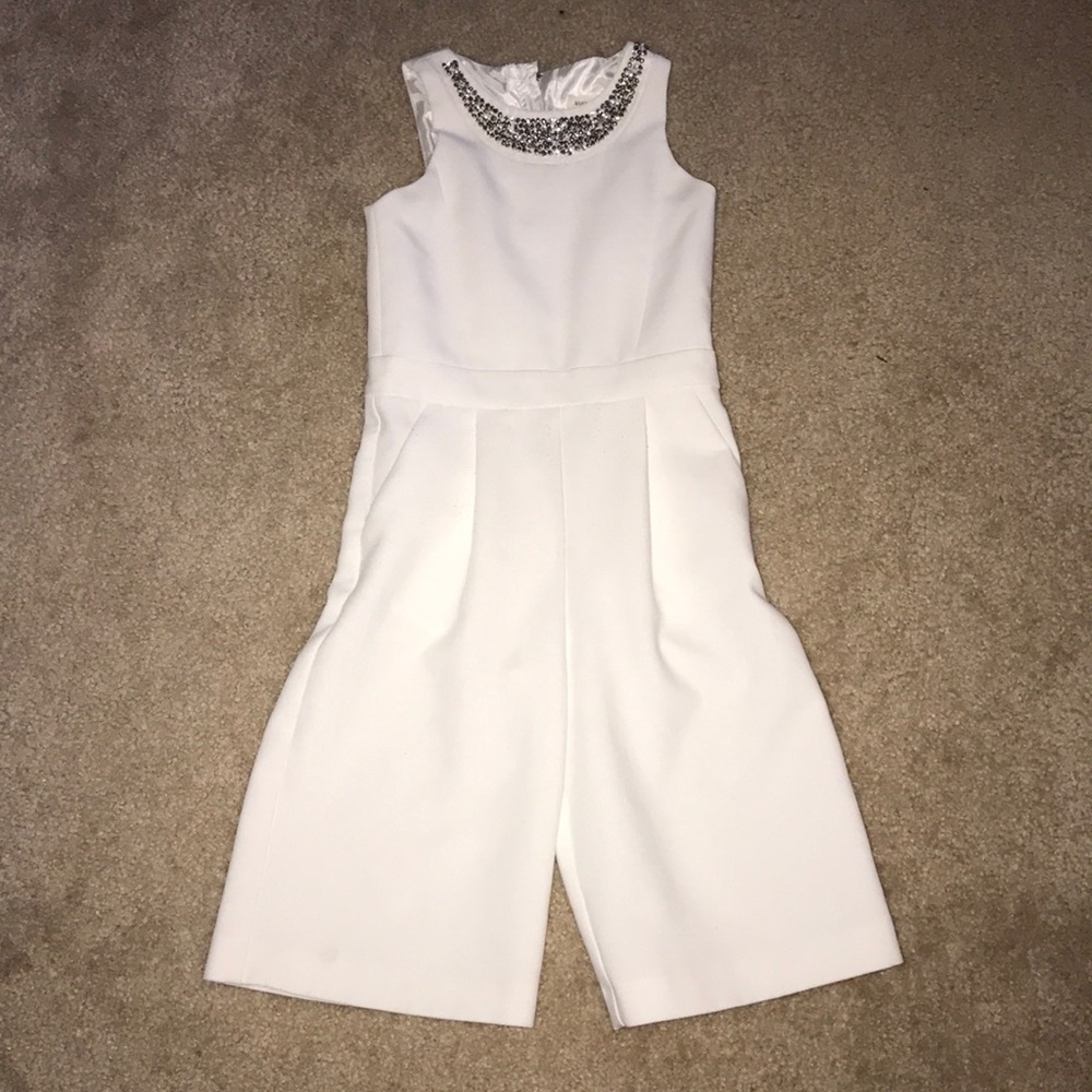 kids white jumpsuit